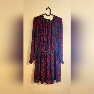 VINTAGE Michael Kors red leopard print dress